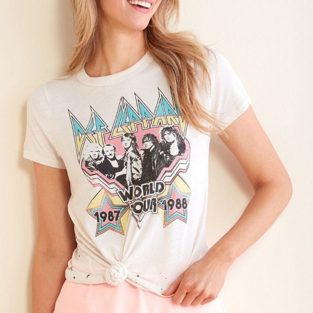 Chaser World Tour 87-88 Def Leppard Splattered Tee